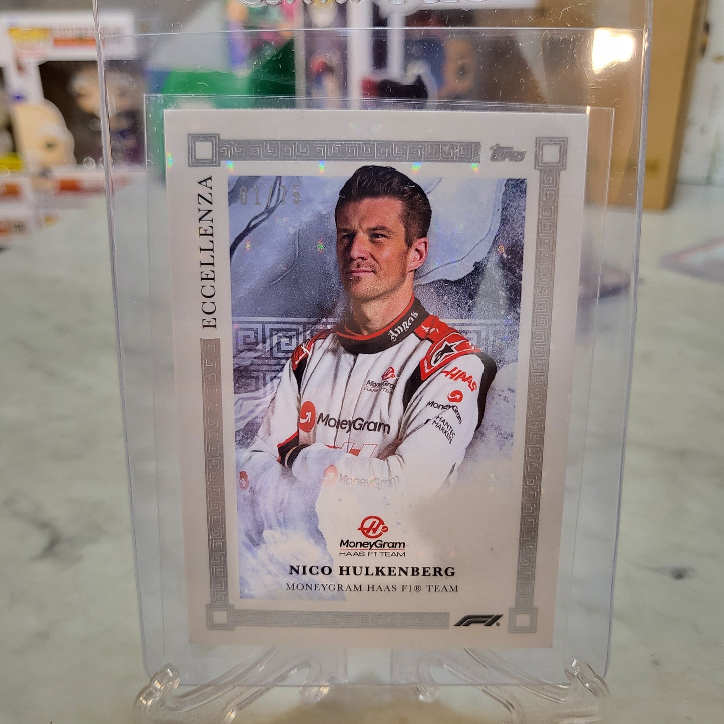 2023 Topps Eccellenza F1 Formula 1 Nico Hulkenberg grey parallel 1/75