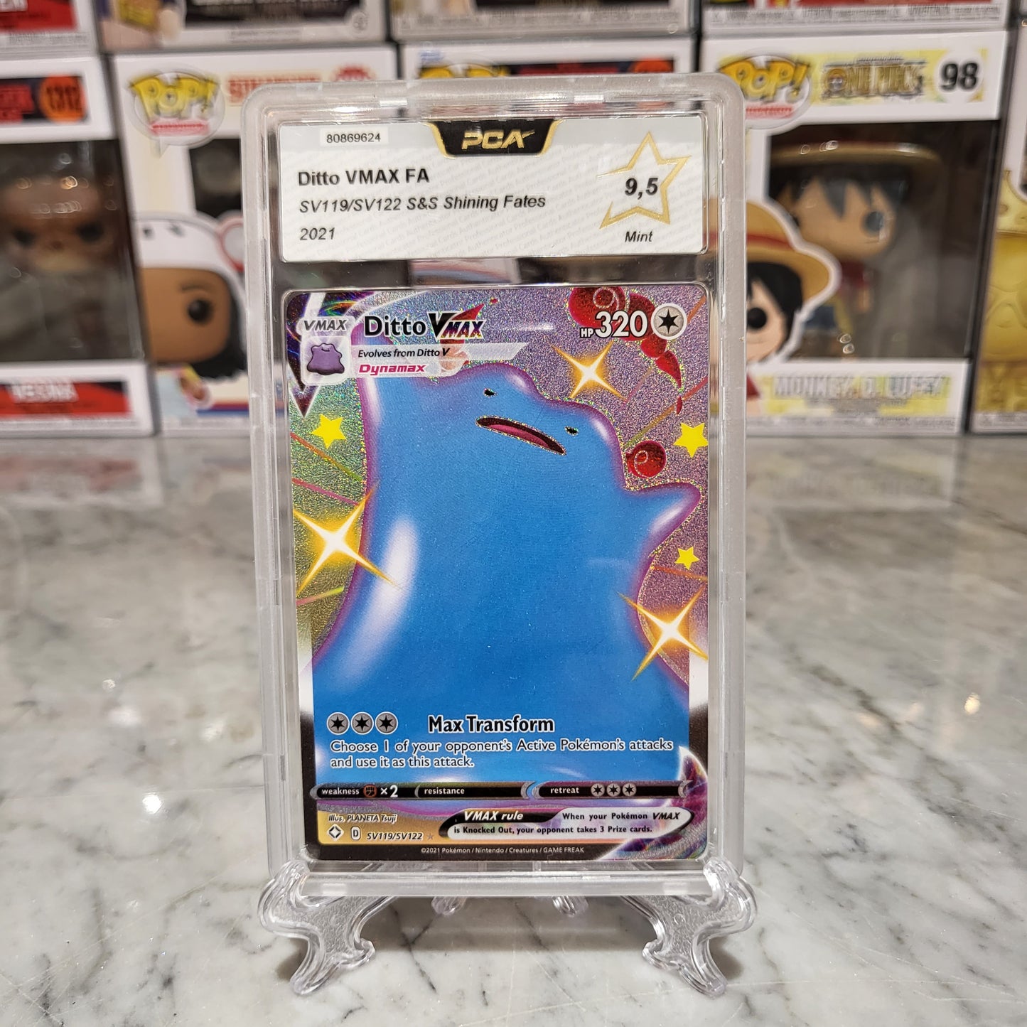 Pokemon TCG - Graded Shiny Ditto Vmax FA [PCA 9.5]