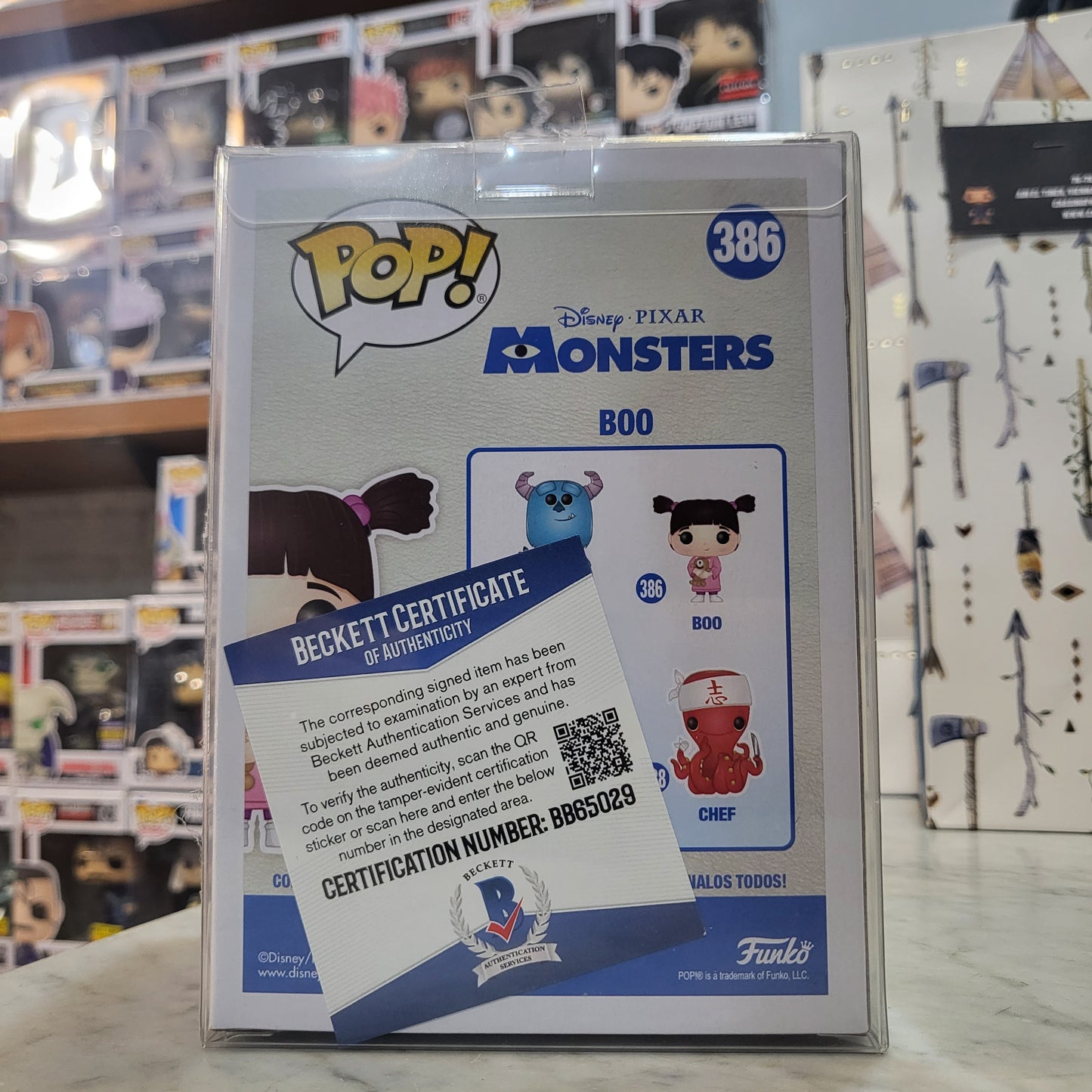 Disney Monsters Inc - Boo [Autographed with COA] #386