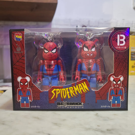 Medicom Toy BEARBRICK Spider-Man 100% Keychain B [2 Pack]