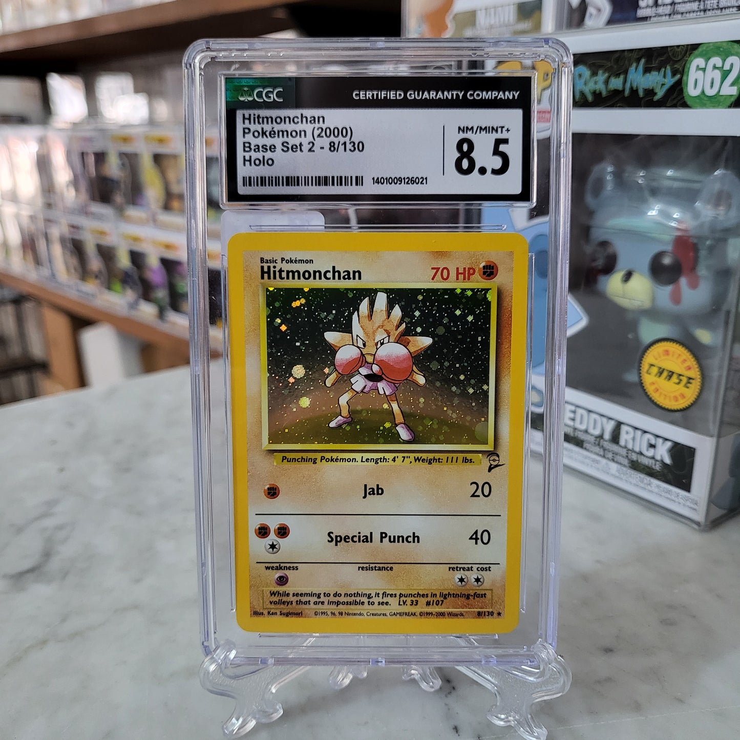 Pokemon TCG - 2000 Hitmonchan Holo [CGC 8.5]