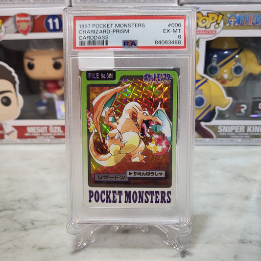 Pokemon 1997 Japanese Prism Carddass - Holo Charizard [PSA 6]