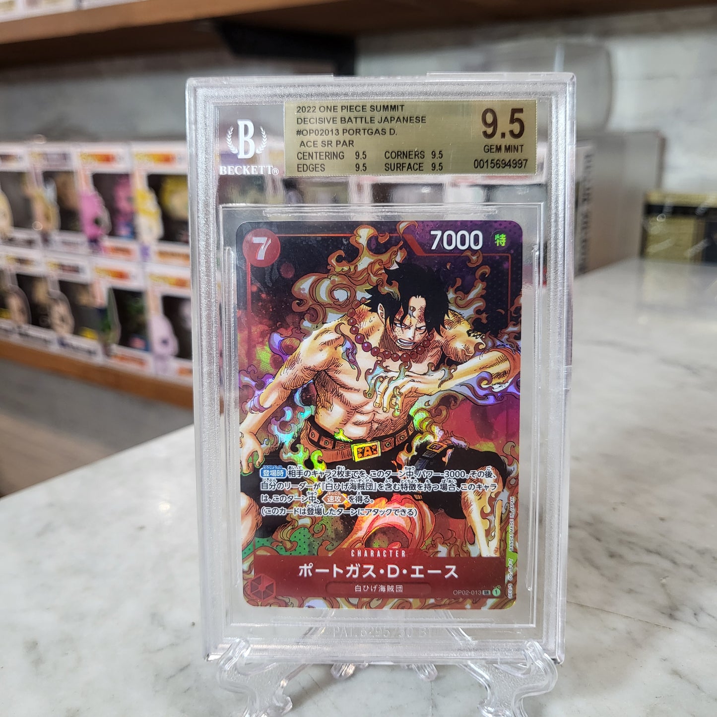 One Piece TCG - Alternate Art Portgas D Ace [BGS 9.5]