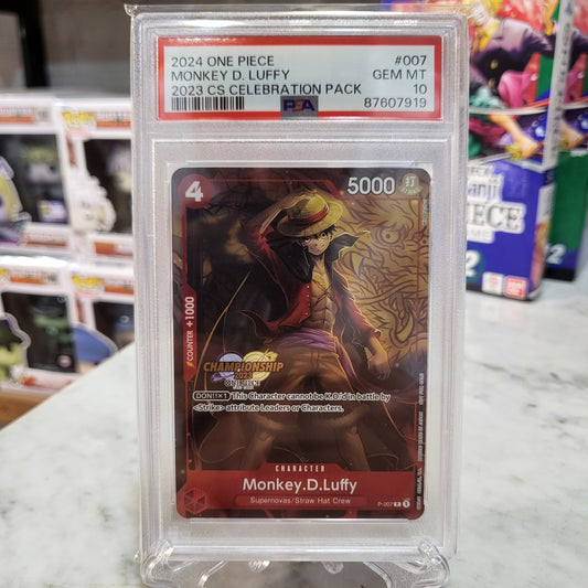 One Piece TCG - Monkey D Luffy [Championship 2023 PSA 10]