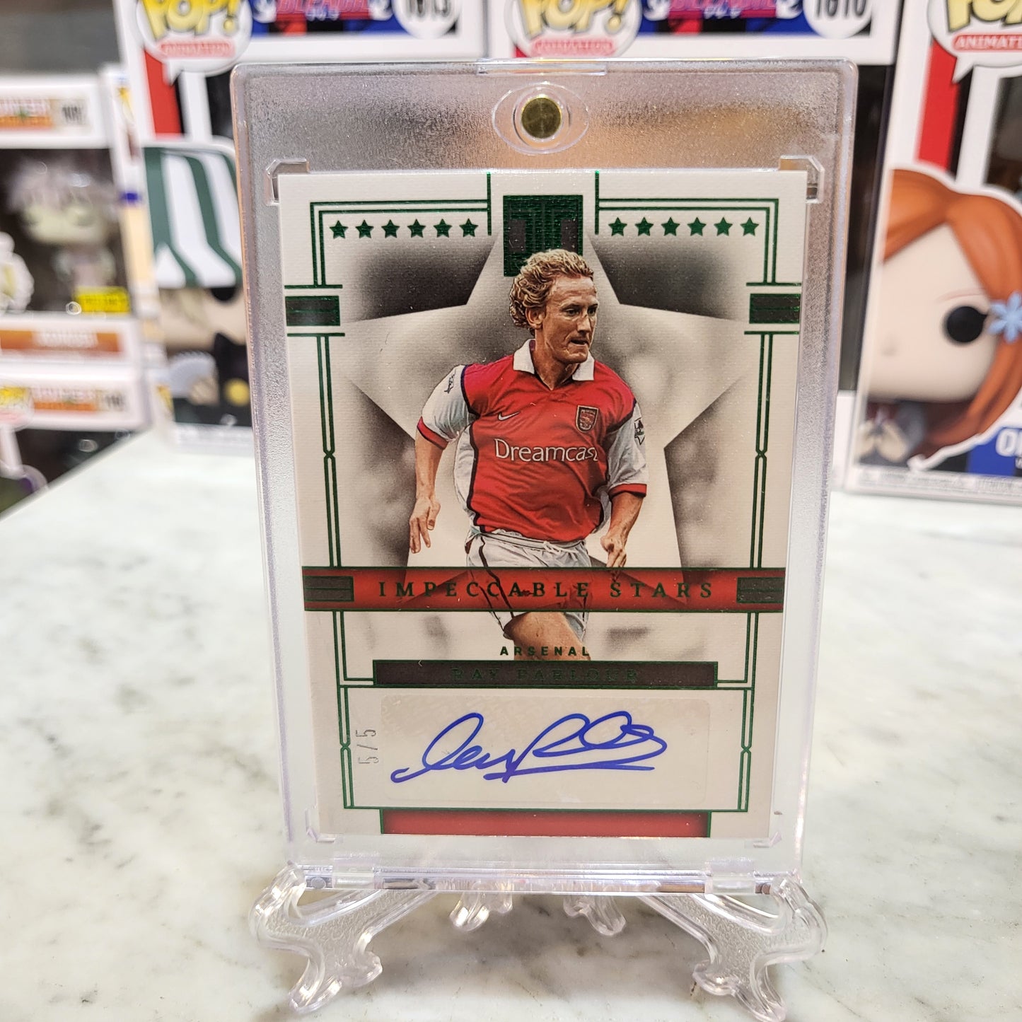 2022-23 Panini Impeccable Stars Premier League Soccer Green Ray Parlour AUTO 5/5