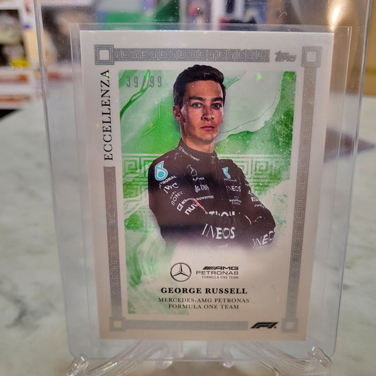 2023 Topps Eccellenza F1 Formula 1 George Russell green parallel 39/99