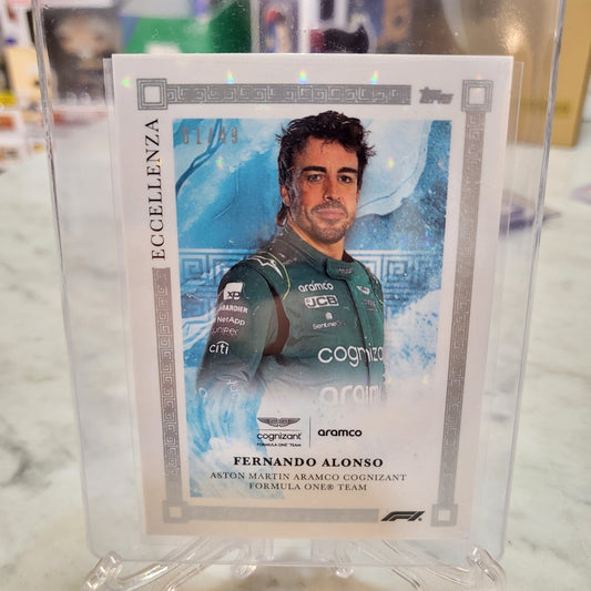 2023 Topps Eccellenza F1 Formula 1 Fernando Alonso    blue parallel 1/49