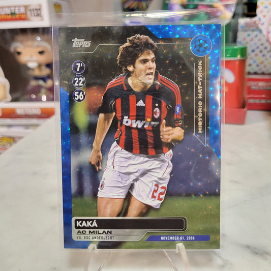 2024 Topps UCL Soccer Icy Blue Foil Kaka AC Milan 66/99