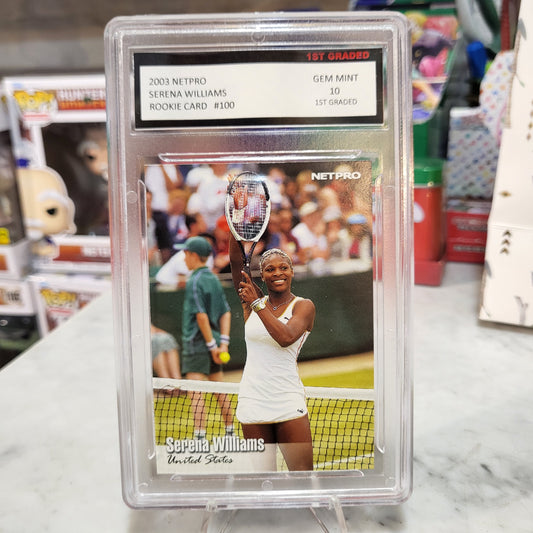 2003 Netpro Tennis #100 Serena Williams RC Rookie 1st Graded 10