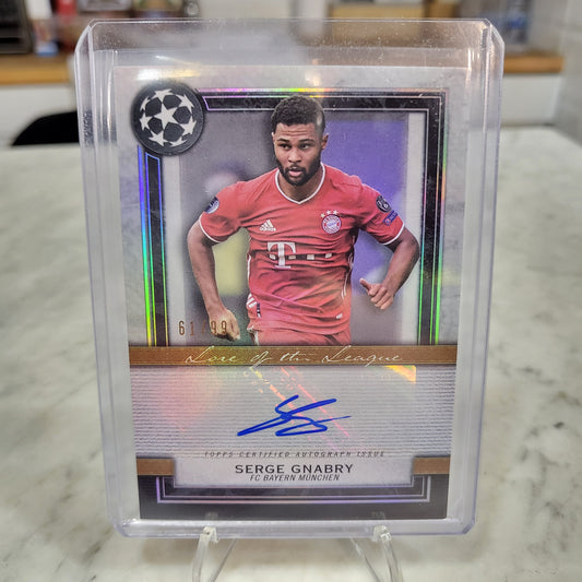 2020-21 Topps Museum UCL - FC Bayern Munich Serge Gnabry Auto 61/99