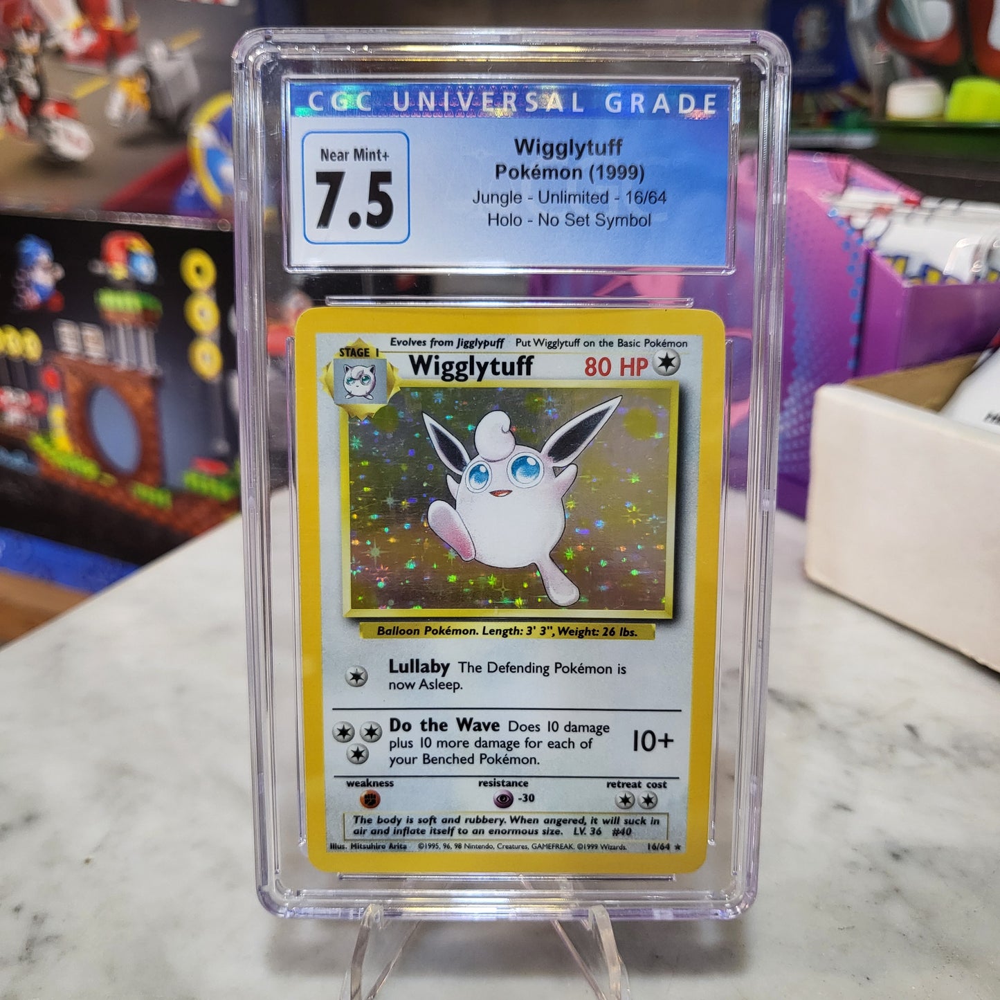 Pokemon TCG - Wigglytuff No Symbol Set [CGC 7.5]