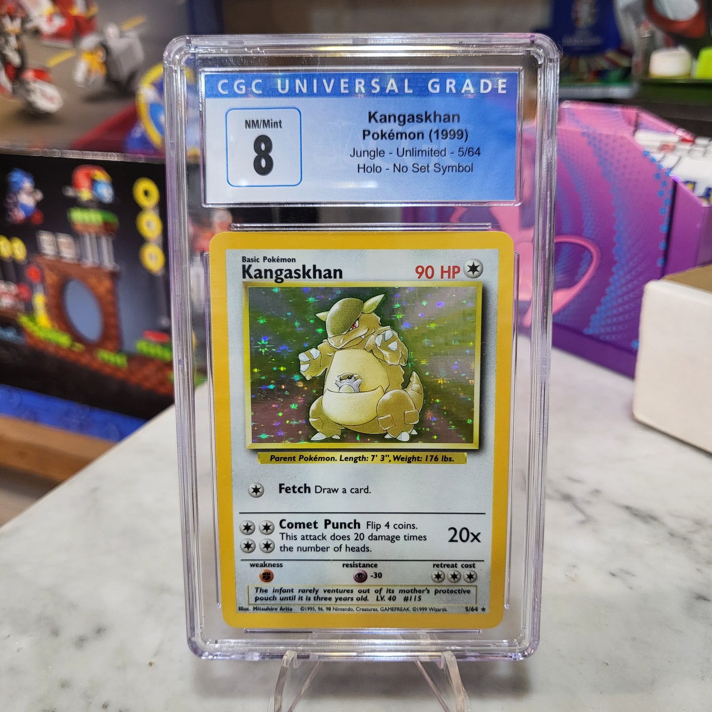 Pokemon TCG - Kangaskhan No Symbol Set [CGC 8]