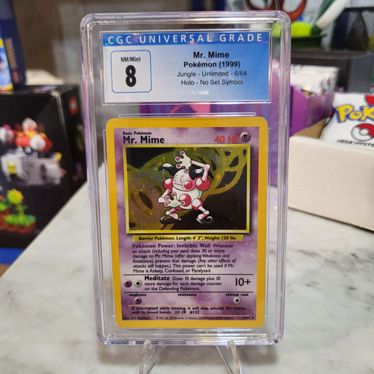 Pokemon TCG - Mr Mime No Symbol Set [CGC 8]