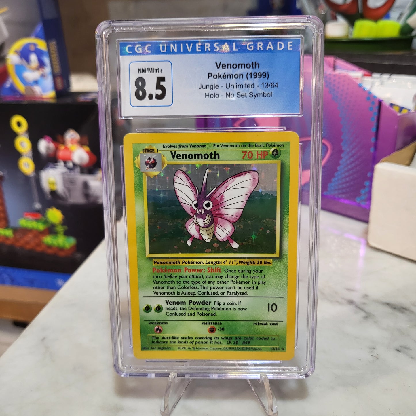 Pokemon TCG - Venomoth No Symbol Set [CGC 8.5]