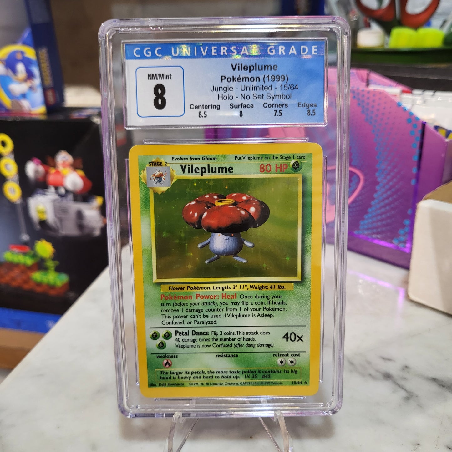 Pokemon TCG - Vileplume No Symbol Set [CGC 8]