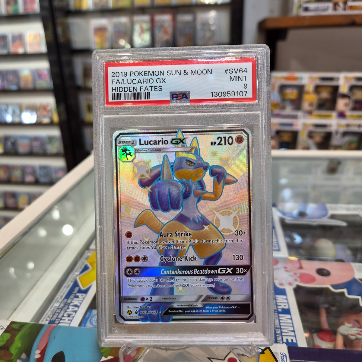Pokemon TCG - Shiny Lucario GX [PSA 9]