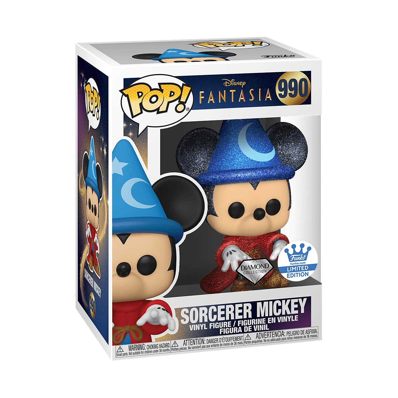 Disney - Sorcerer Mickey [Diamond Funko Shop Exclusive] #990