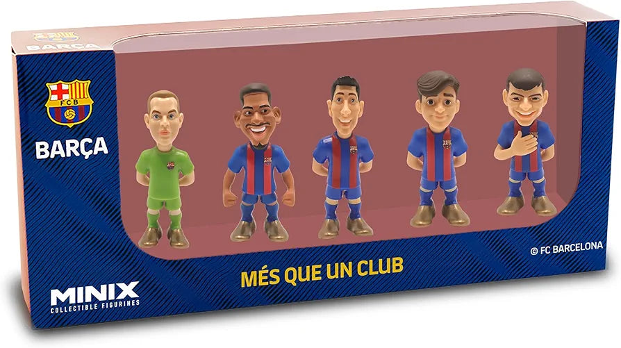 Minix - Barcelona pack of 5 (Araujo, TER Stegen, GAVI, Pedri & Lewandowski)