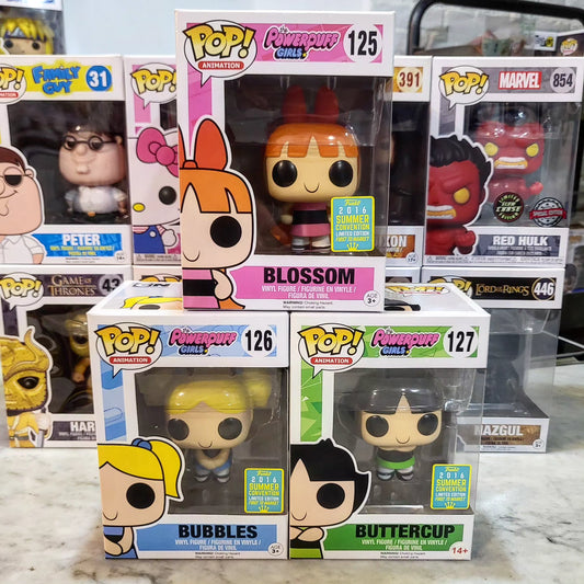Powerpuff Girls - Buttercup, Blossom and Bubbles [First to Market 2016] #125 #126 #127