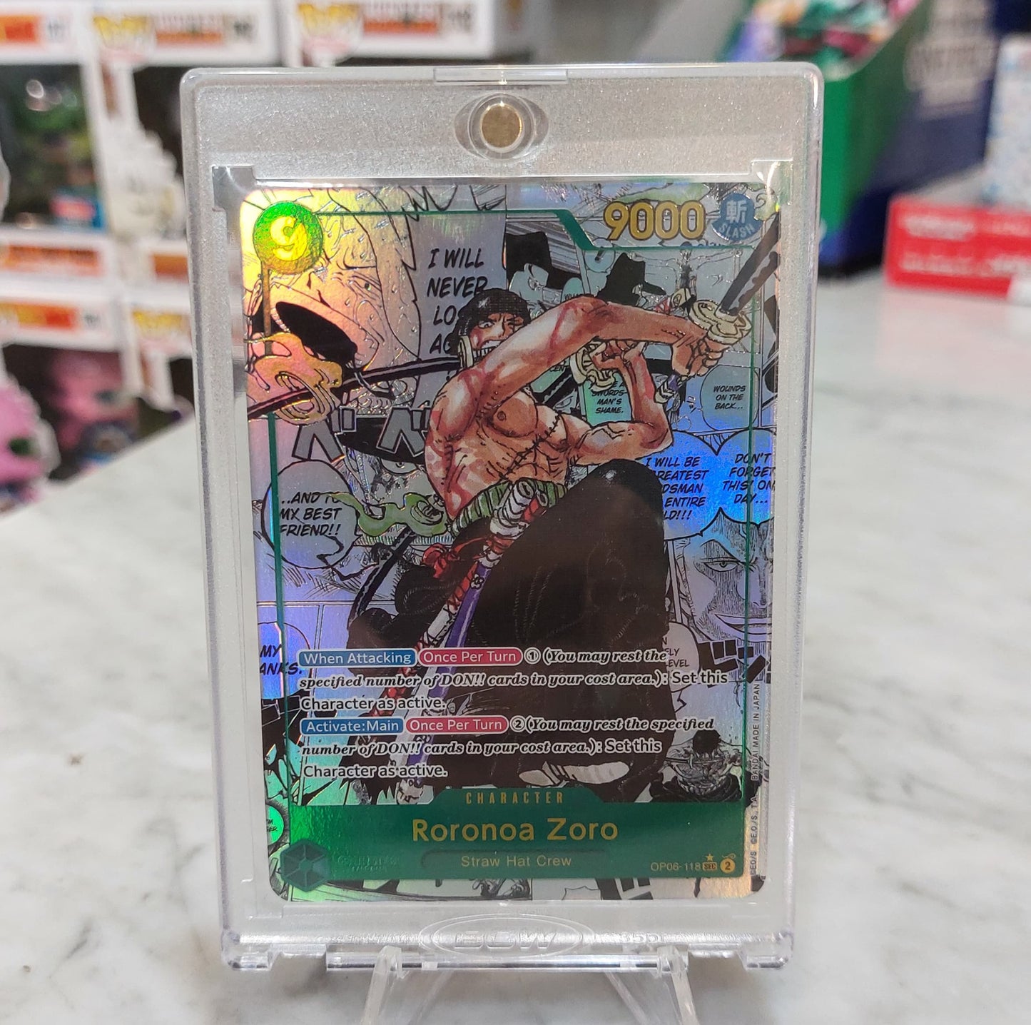 One Piece TCG - Roronoa Zoro [English Manga Alt Art OP06-118 SEC]