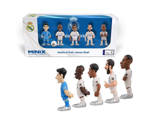 Minix - Real Madrid pack of 5 (Courtois - Vinicius - Bellingham - Carvajal & Mbappé)