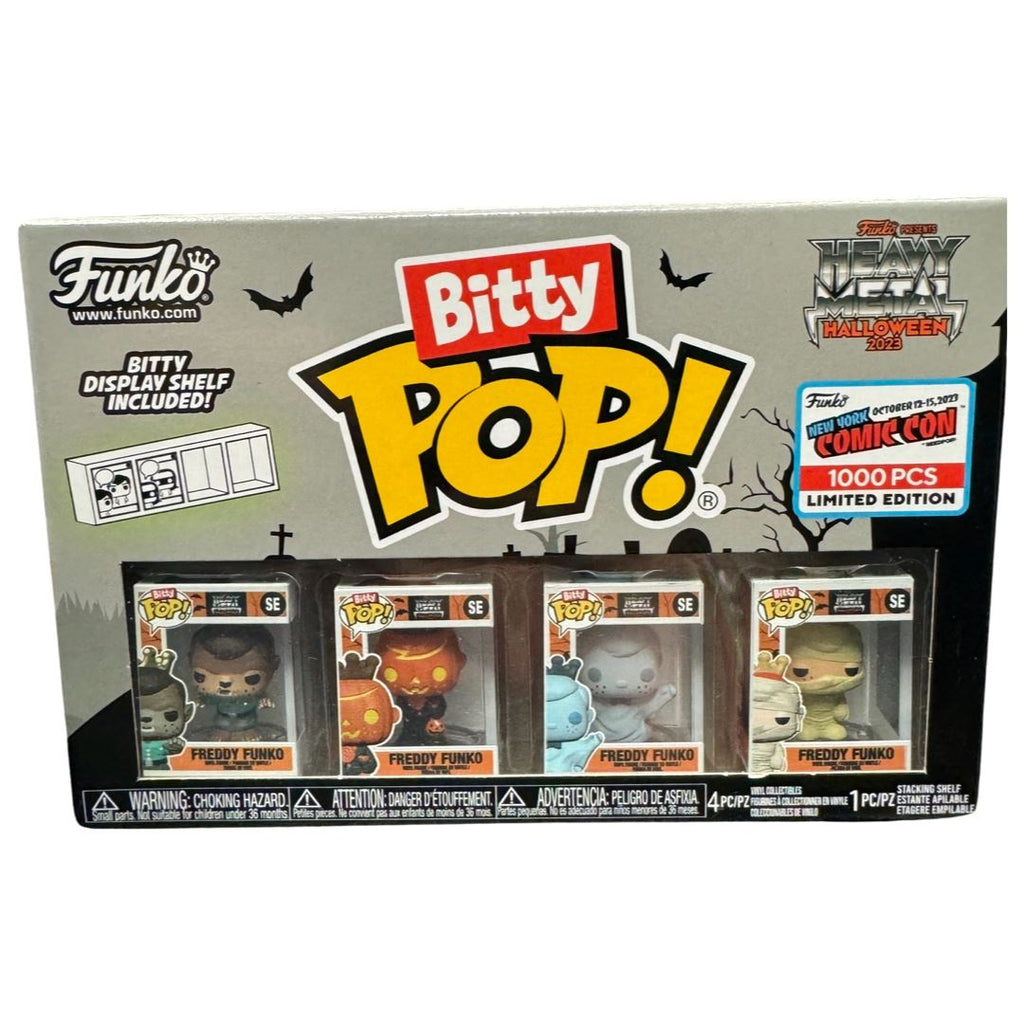 Funko Bitty Pop! Freddy Funko Heavy Metal Halloween 2023 New York Comic Con (Official Sticker LE1000 PCS)