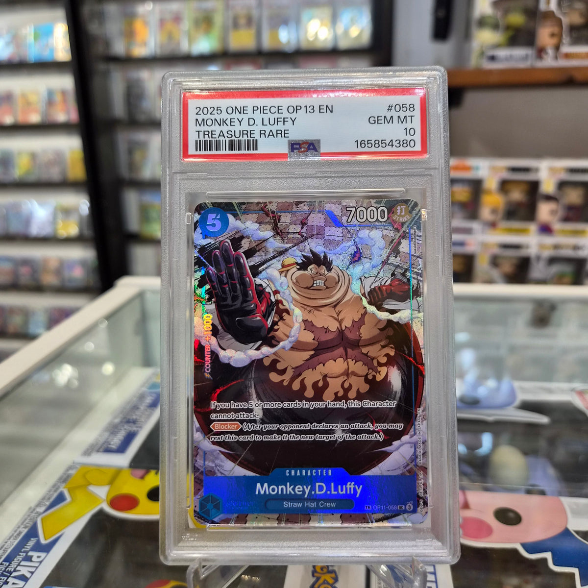 One Piece TCG - Monkey D Luffy Treasure Rare [PSA 10]