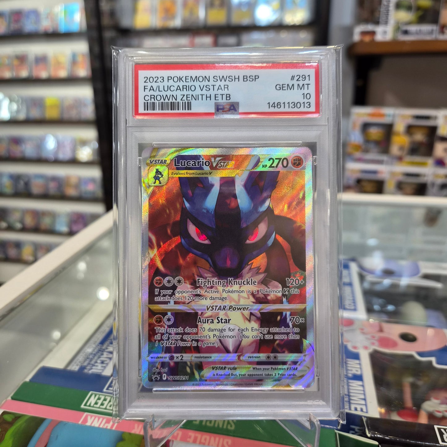 Pokemon TCG - 2023 FA Lucario Vstar Promo [PSA 10]