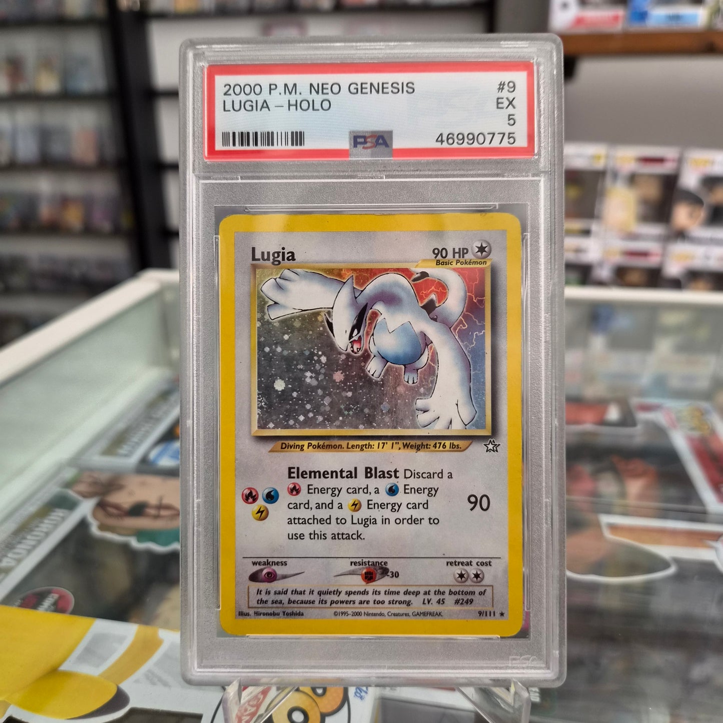 Pokemon TCG - 2000 Lugia Holo Neo Genesis [PSA 5]