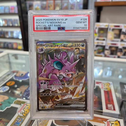 Pokemon TCG - Rocket's Nidoking ex JP SAR [PSA 10]
