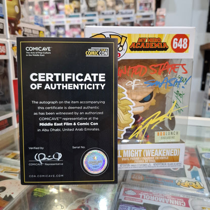 My Hero Academia - All Might [Signed by Chris Sabat with COA] #648