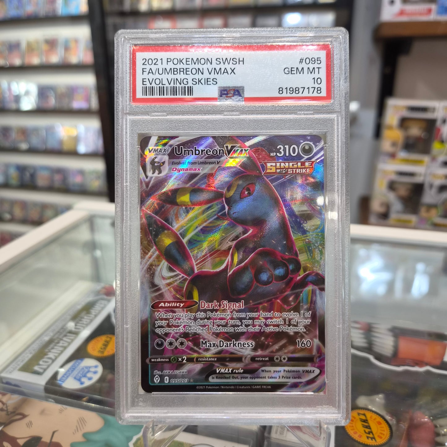 Pokemon TCG - FA Umbreon VMAX [PSA 10]