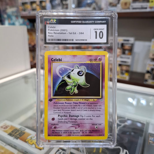 Pokemon TCG - Celebi Neo Revelation Holo 1st Edition [CGC 10]