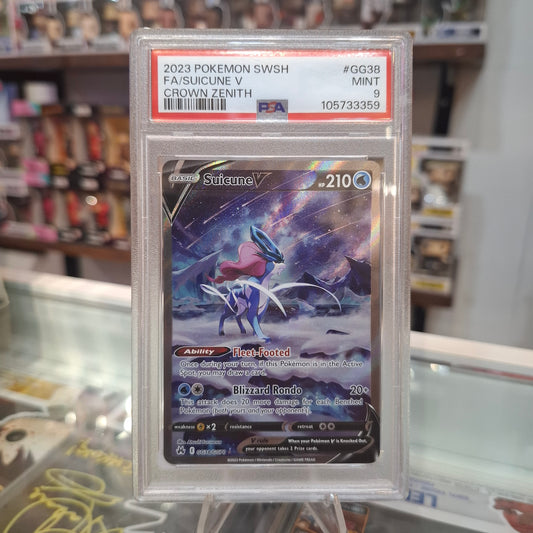 Pokemon TCG - Suicune V FA [PSA 9]