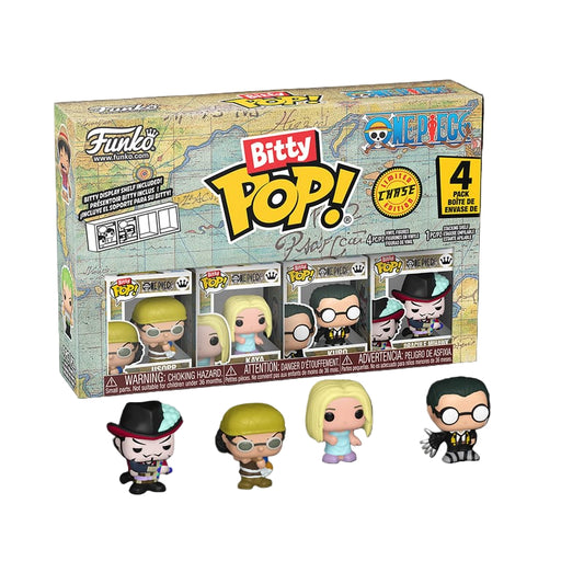 One Piece - Bitty Pop [Usopp/Kaya/Kuro/Mihawk](4 Pack)