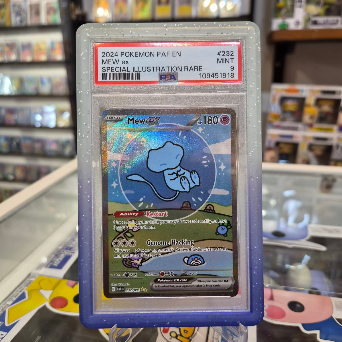 Pokemon TCG - Mew ex SIR "Bubble Mew" [PSA 9]