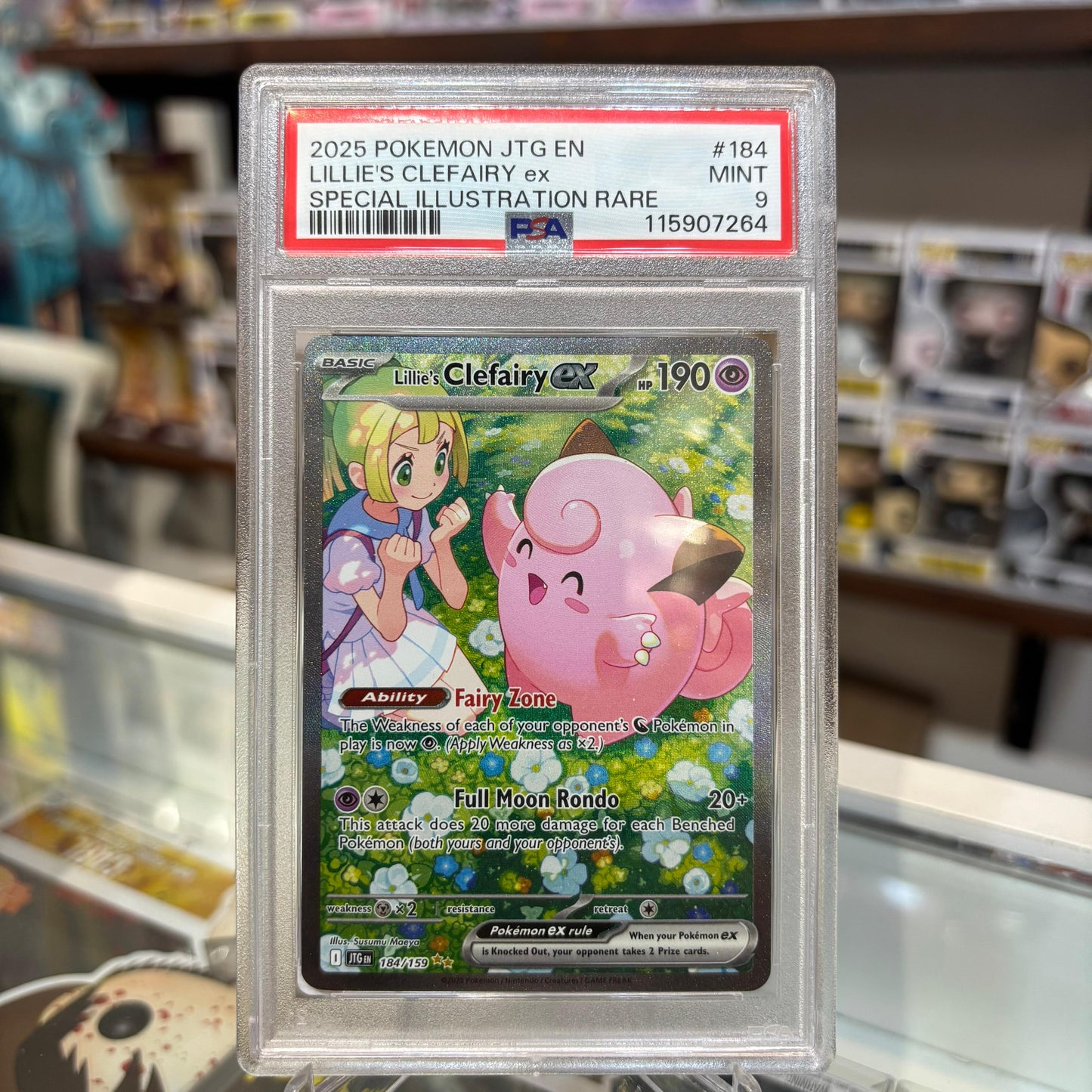 Pokemon TCG - Lillie's Clefairy SIR [PSA 9]