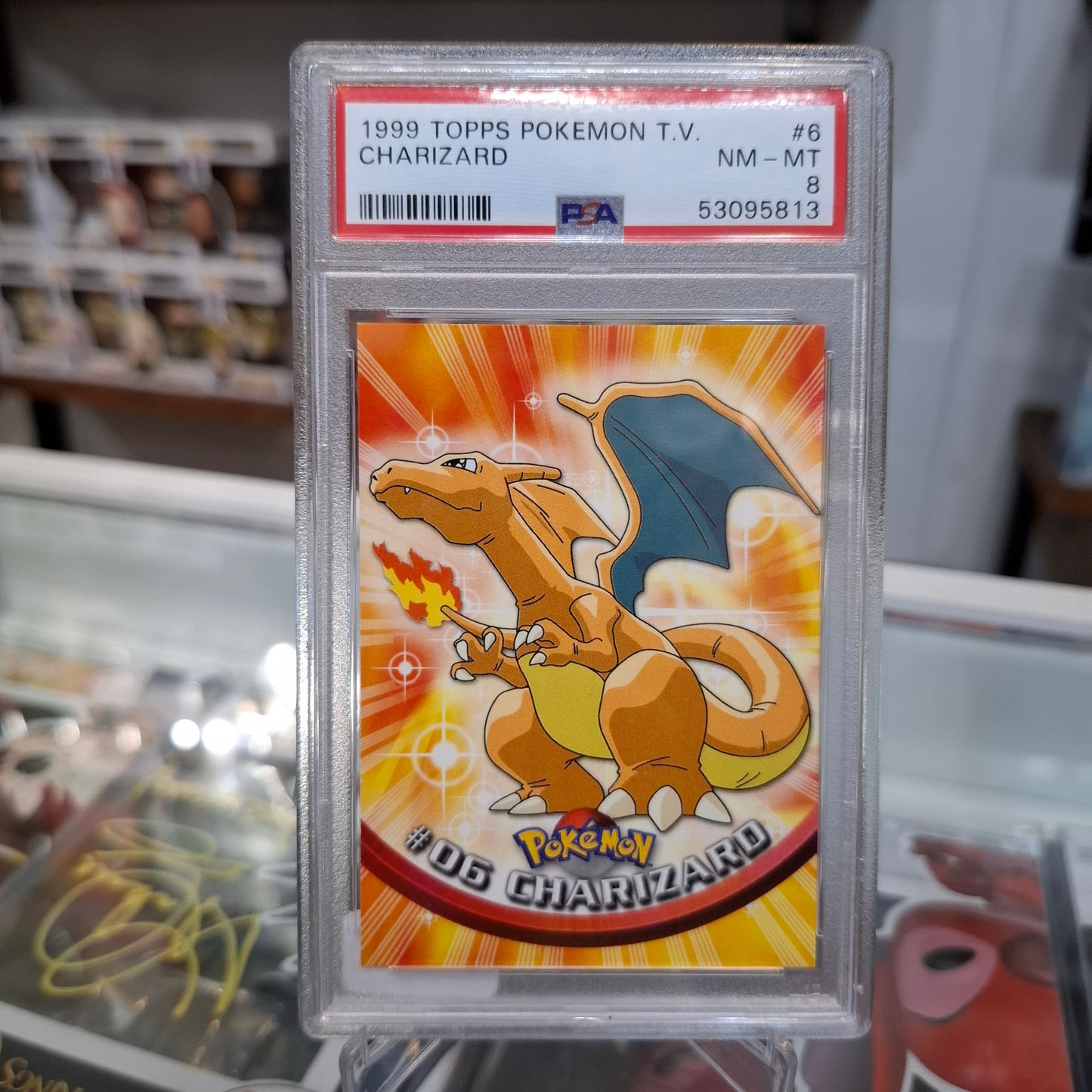 Pokemon TCG - 1999 Topps Charizard [PSA 8]
