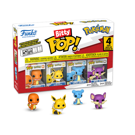 Pokemon - Bitty Pop (4 Pack) [Charmander/Jolteon/Lapras/Rattata]