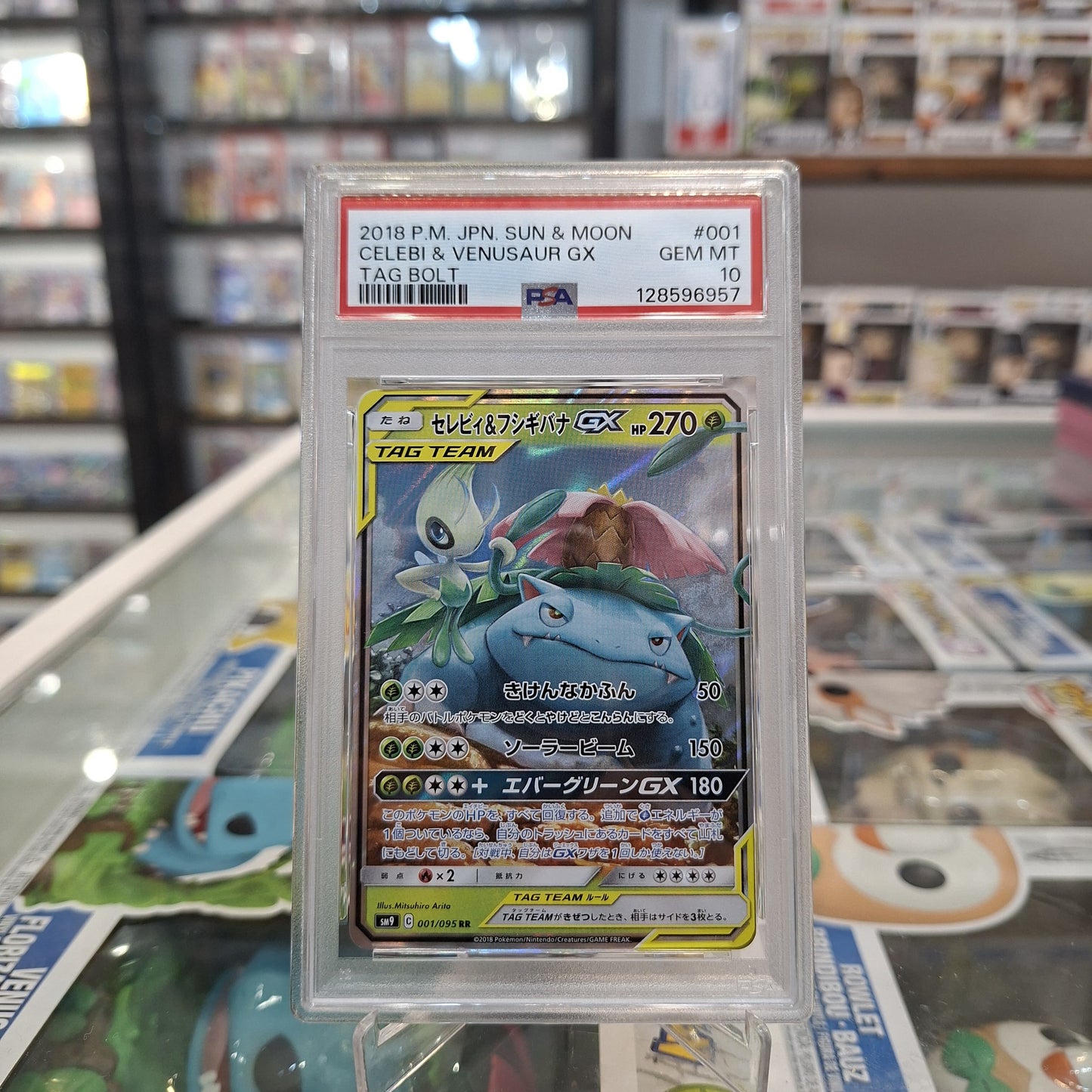 Pokemon TCG - Celebi & Venusaur GX Tag Team JP [PSA 10]