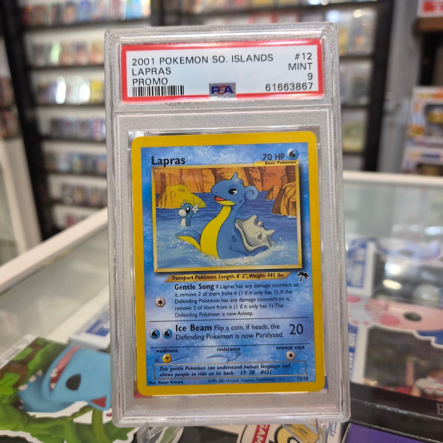 Pokemon TCG - 2001 Lapras Southern Island Promo [PSA 9]