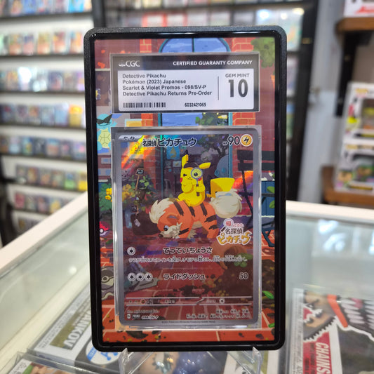 Pokemon TCG - 2023 Detective Pikachu Promo with Extended Art [CGC 10]