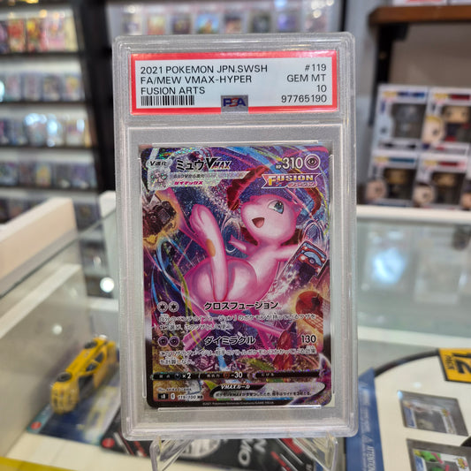 Pokemon TCG - 2021 Fusion Arts Mew VMAX Hyper Rare JP [PSA 10]