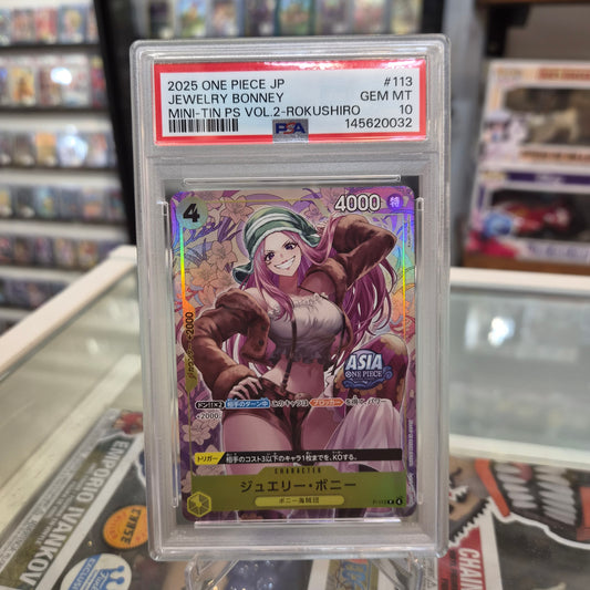 One Piece TCG - Jewelry Bonney Mini Tin Promo [PSA 10]