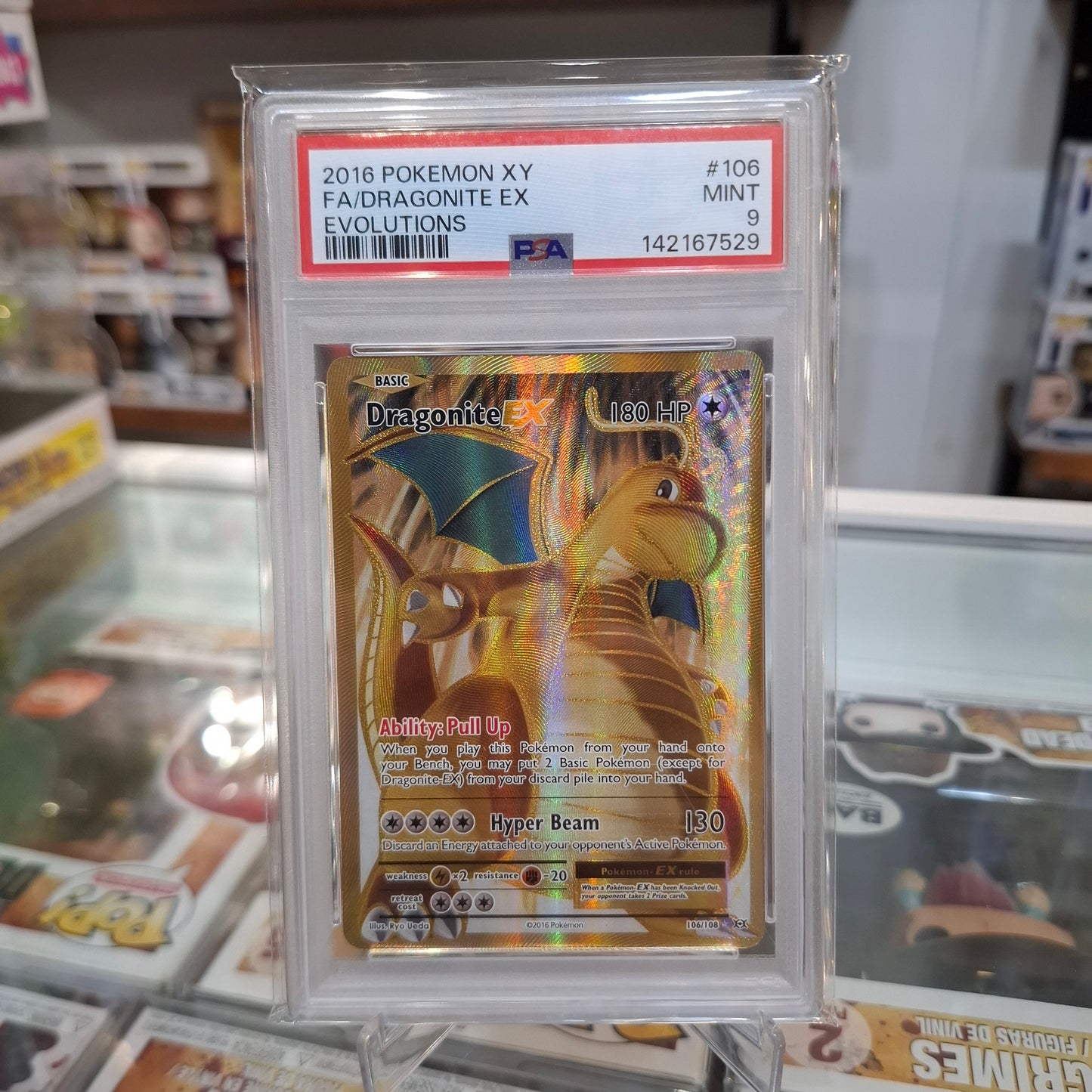 Pokemon TCG - 2016 FA Dragonite EX [PSA 9]