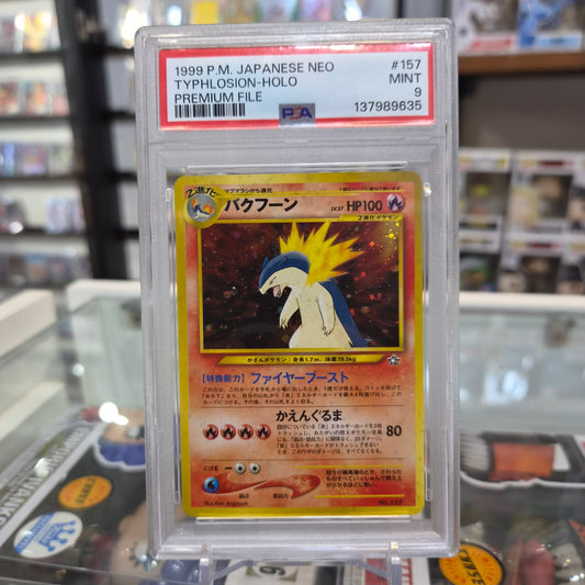 Pokemon TCG - 1999 Typhlosion Holo Premium File [PSA 9]
