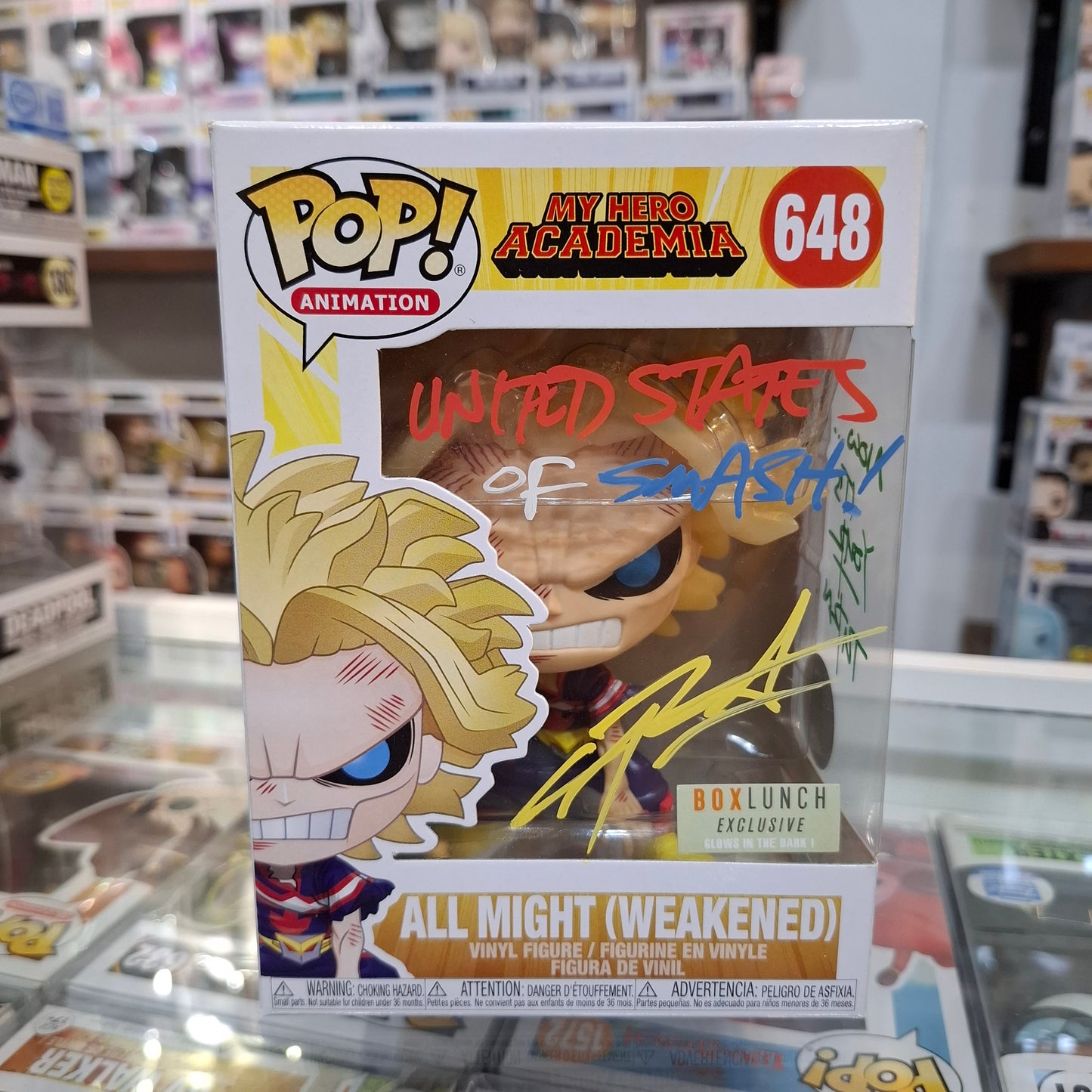 My Hero Academia - All Might [Signed by Chris Sabat with COA] #648