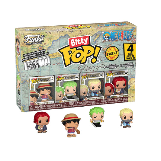 One Piece - Bitty Pop [Luffy/Zoro/Morgan/Shanks](4pack)