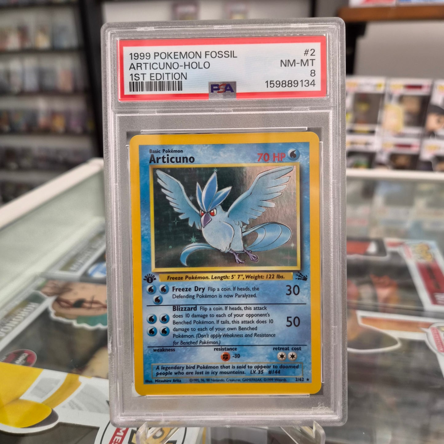 Pokemon TCG - 1999 Articuno 1st Edition Holo [PSA 8]