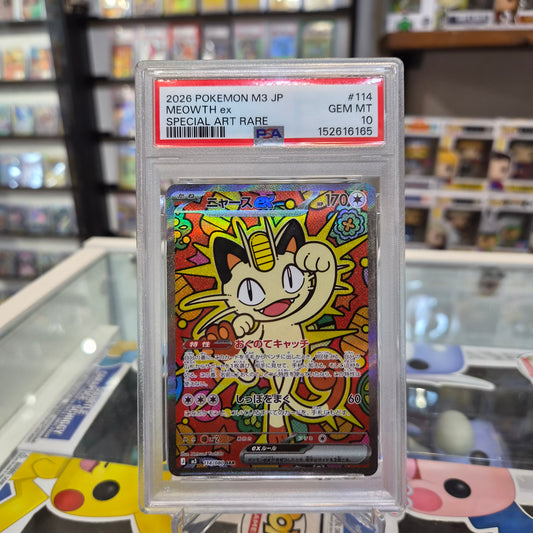 Pokemon TCG - Meowth ex SAR JP [PSA 10]